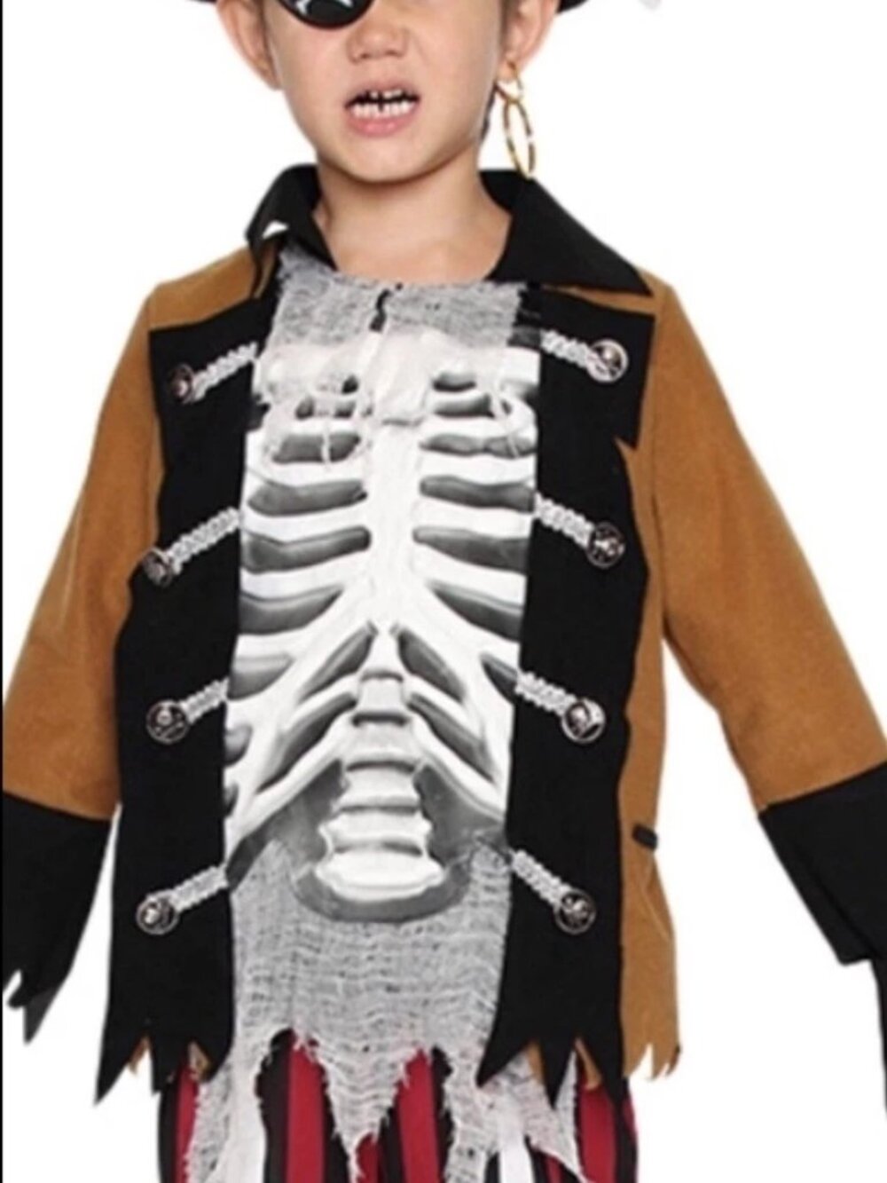 Kids Pirate Costume Boys 7-9 Halloween Outfit